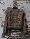 INTO THE EAST 25 Autumn/Winter Tussah Silk Silver Lotus Button Suit Short Jacket ITE-E1DGAW009GR21SU-LV Green